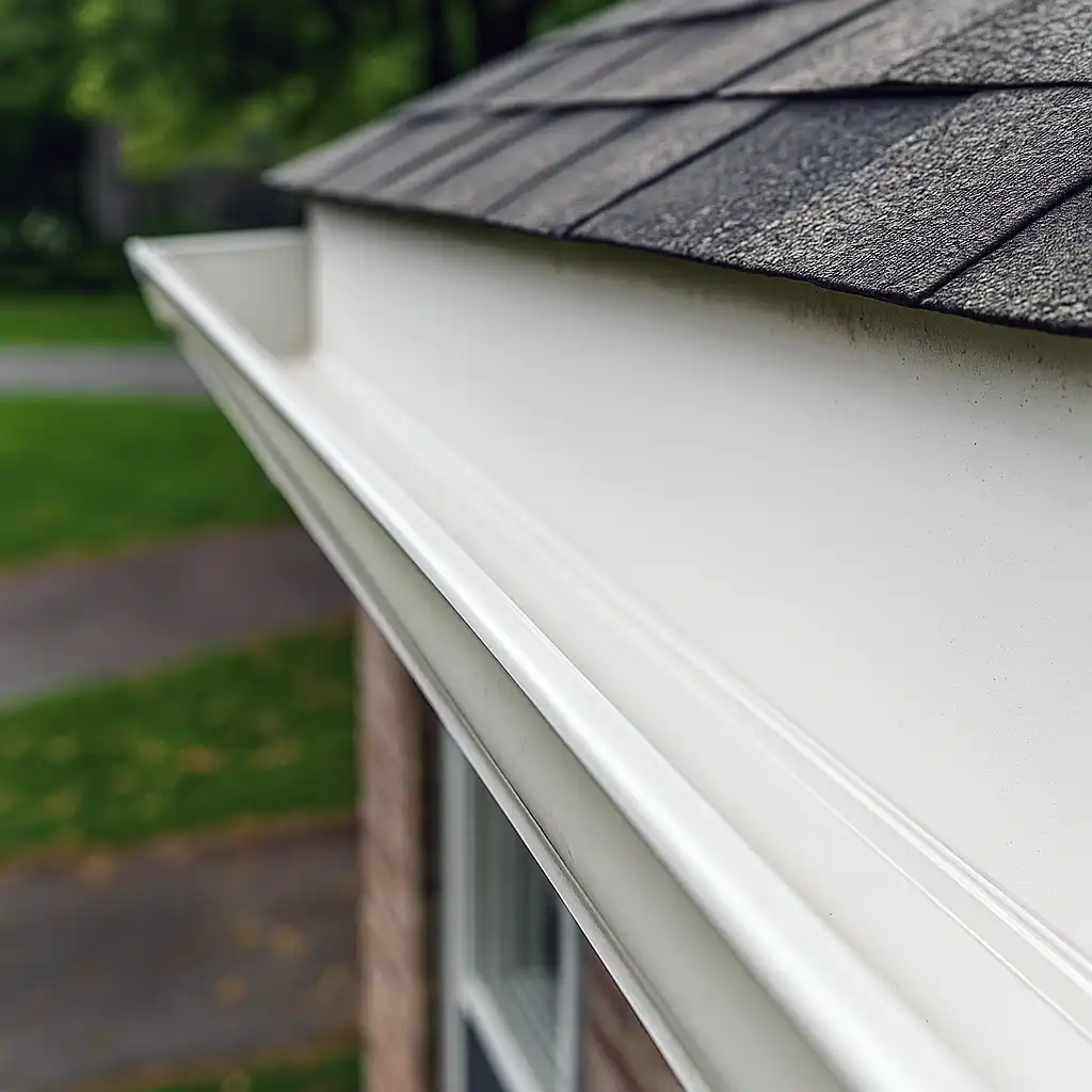 Clean gutters after debris removal